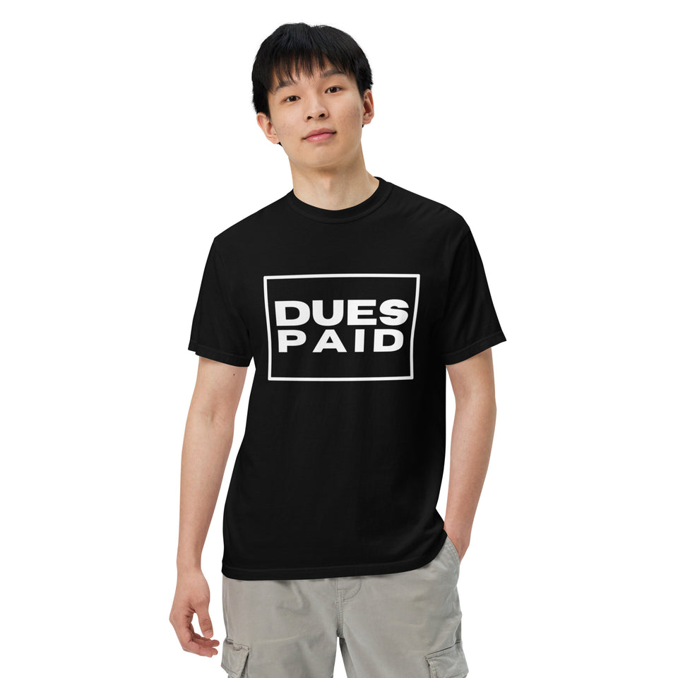Dues Paid Tshirt - Red, Black & Navy