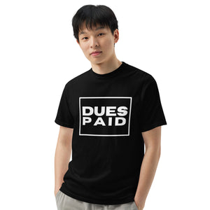 Dues Paid Tshirt - Red, Black & Navy