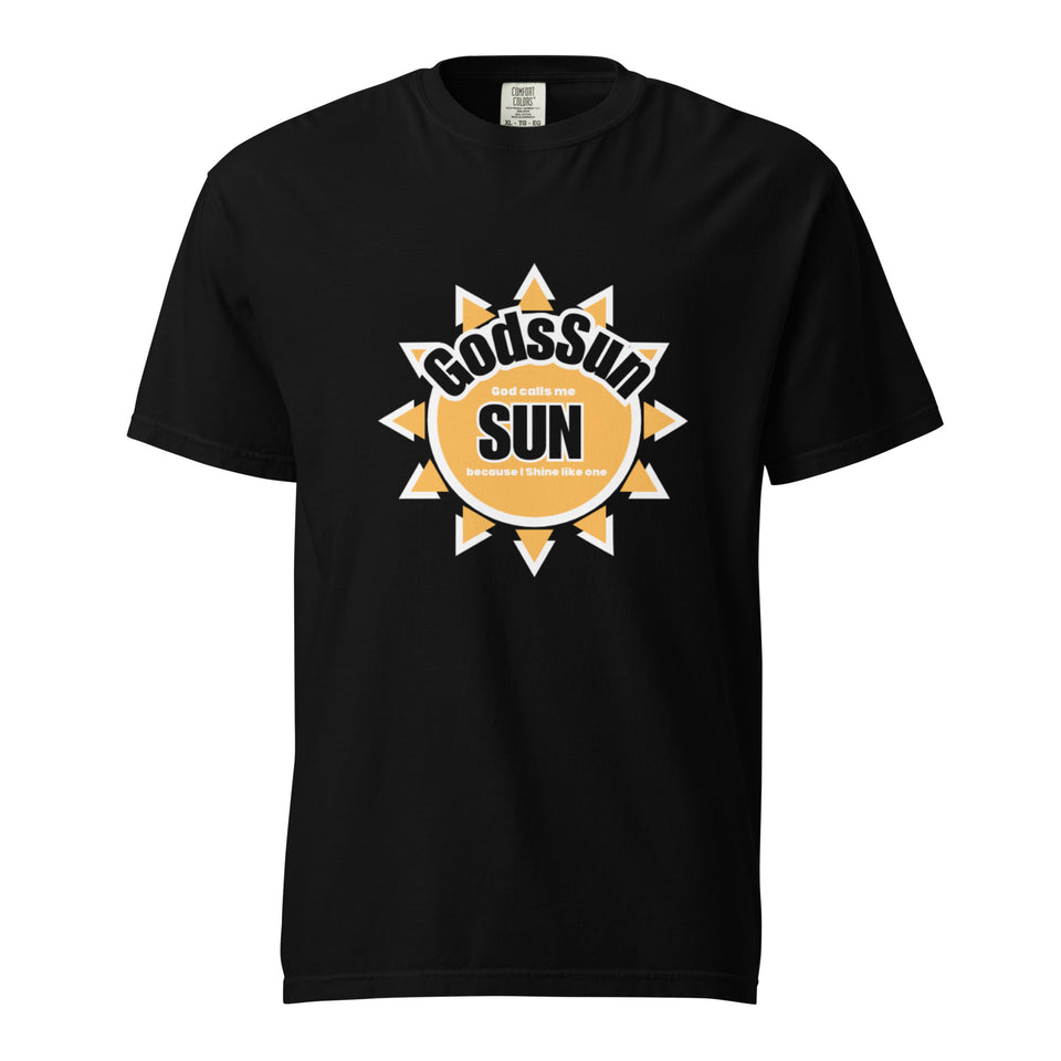 Black & Gold God Sun Tshirt