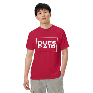 Dues Paid Tshirt - Red, Black & Navy