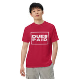 Dues Paid Tshirt - Red, Black & Navy