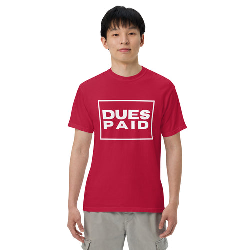 Dues Paid Tshirt - Red, Black & Navy