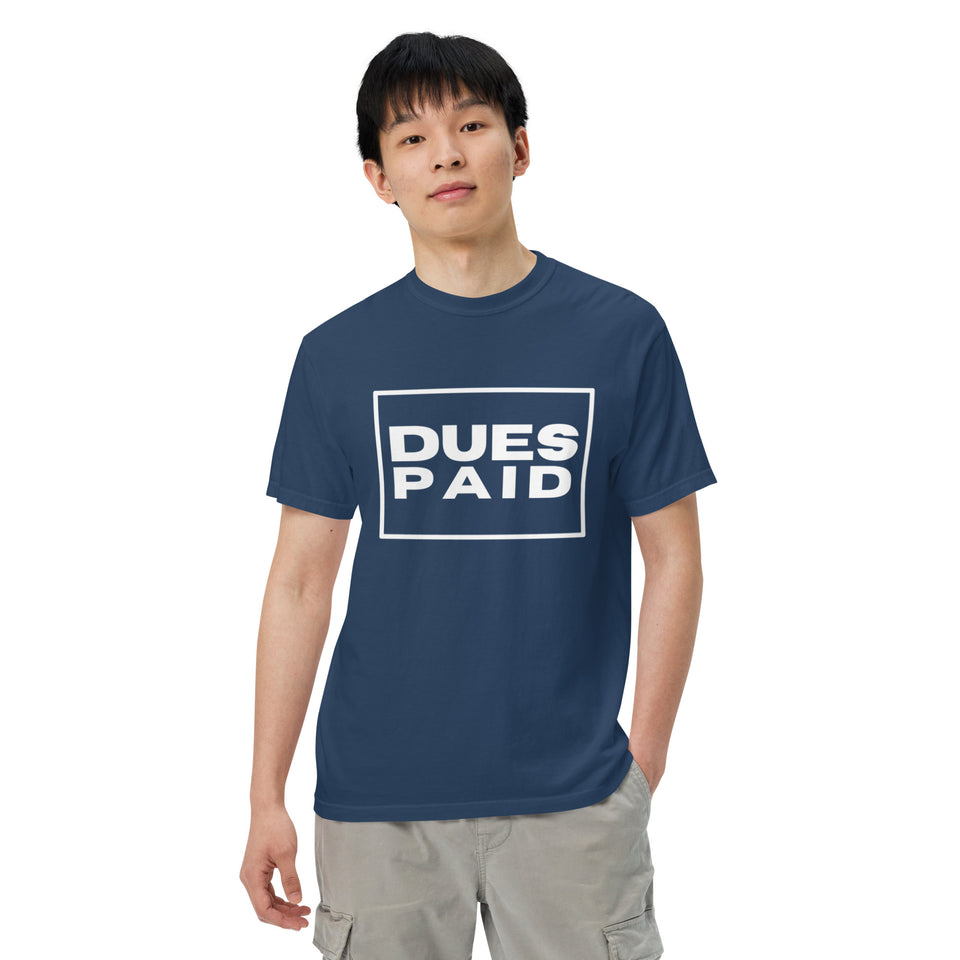 Dues Paid Tshirt - Red, Black & Navy