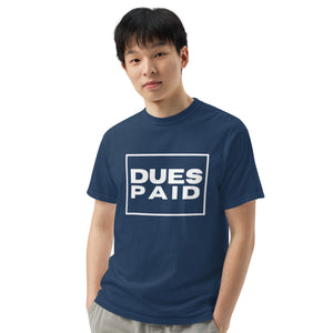 Dues Paid Tshirt - Red, Black & Navy