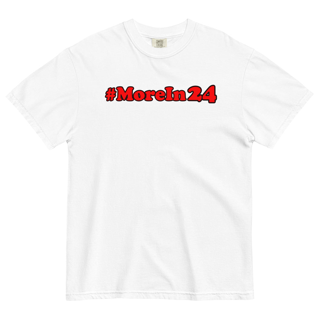 MoreIn24 White Tee
