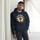 Navy & Gold God Sun Unisex Hoodie