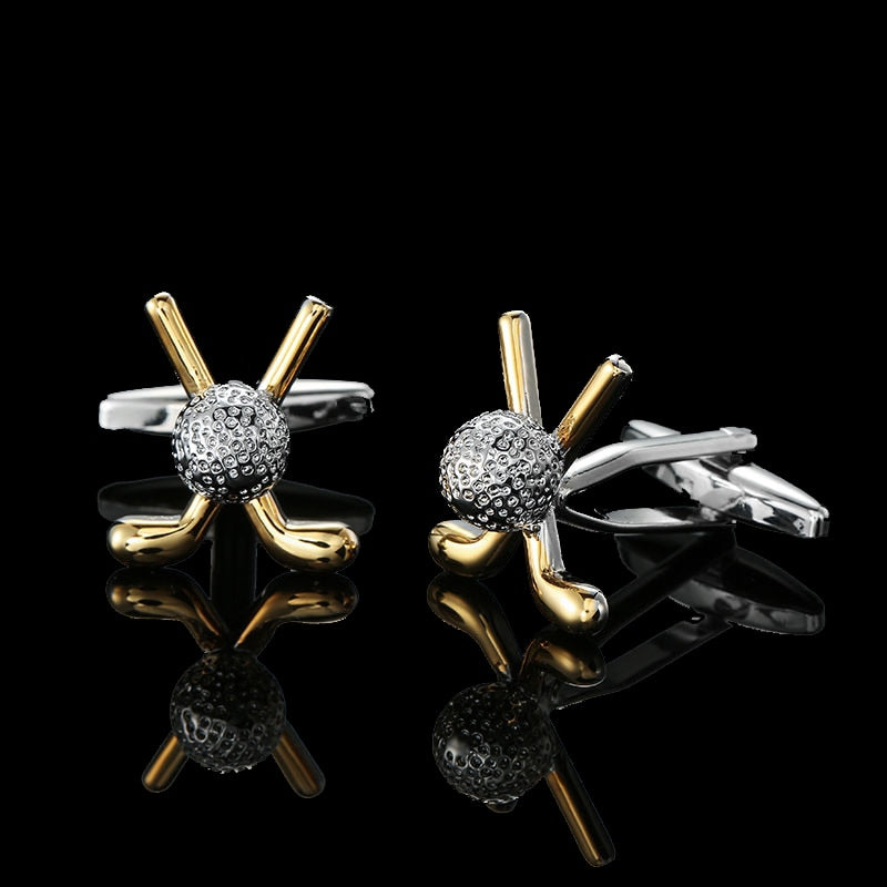 Quality Gold Color Cufflinks Retro Pattern Poker Bird Knot Fish Bullet French Shirt Cuffs Suit Accessories Wedding Jewelry