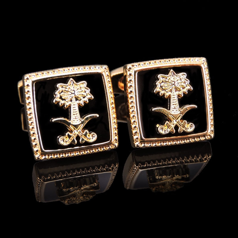 Quality Gold Color Cufflinks Retro Pattern Poker Bird Knot Fish Bullet French Shirt Cuffs Suit Accessories Wedding Jewelry