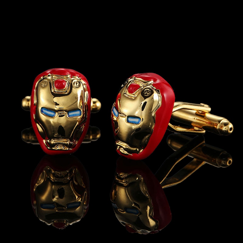 Quality Gold Color Cufflinks Retro Pattern Poker Bird Knot Fish Bullet French Shirt Cuffs Suit Accessories Wedding Jewelry