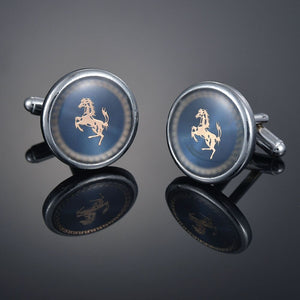 26 Letters A-Z High Quality Brass Silver Color Cufflinks Men&#39;s French Shirt Cuff Links Male Gemelos Bouton Manchette