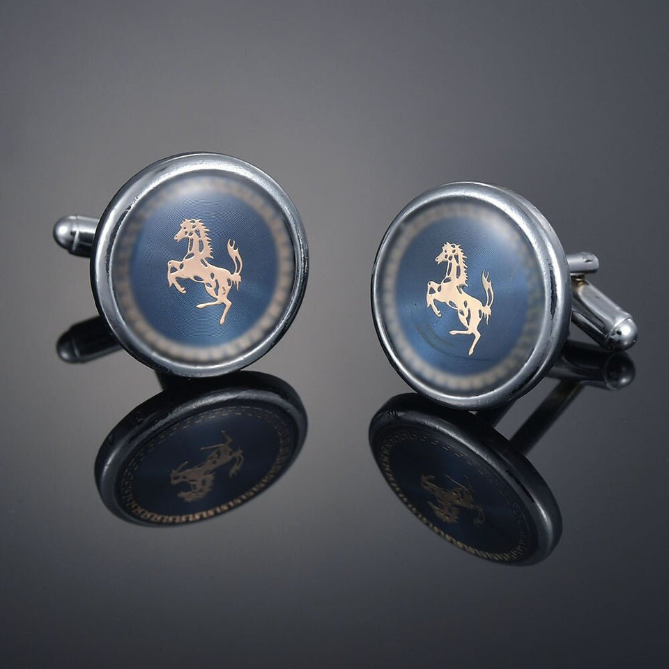 26 Letters A-Z High Quality Brass Silver Color Cufflinks Men&#39;s French Shirt Cuff Links Male Gemelos Bouton Manchette