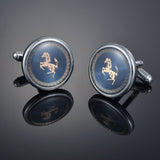 26 Letters A-Z High Quality Brass Silver Color Cufflinks Men&#39;s French Shirt Cuff Links Male Gemelos Bouton Manchette