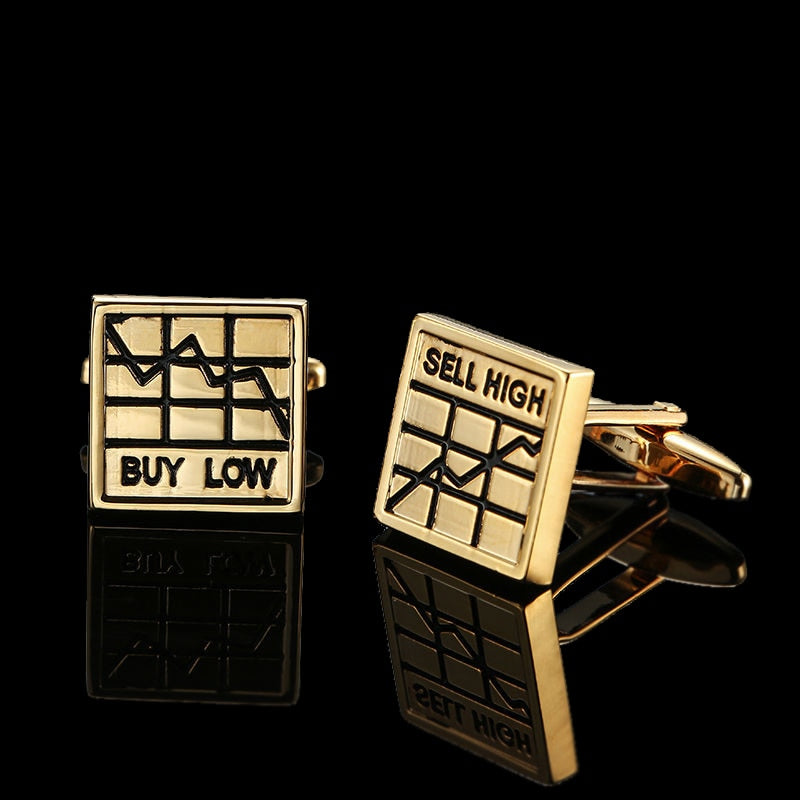 Quality Gold Color Cufflinks Retro Pattern Poker Bird Knot Fish Bullet French Shirt Cuffs Suit Accessories Wedding Jewelry